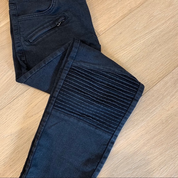 Zara mid rise biker denim - Picture 2 of 4